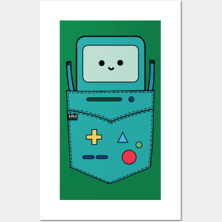 Beemo BMO B-MO Adventure Time Pouchie Shirt Posters and Art